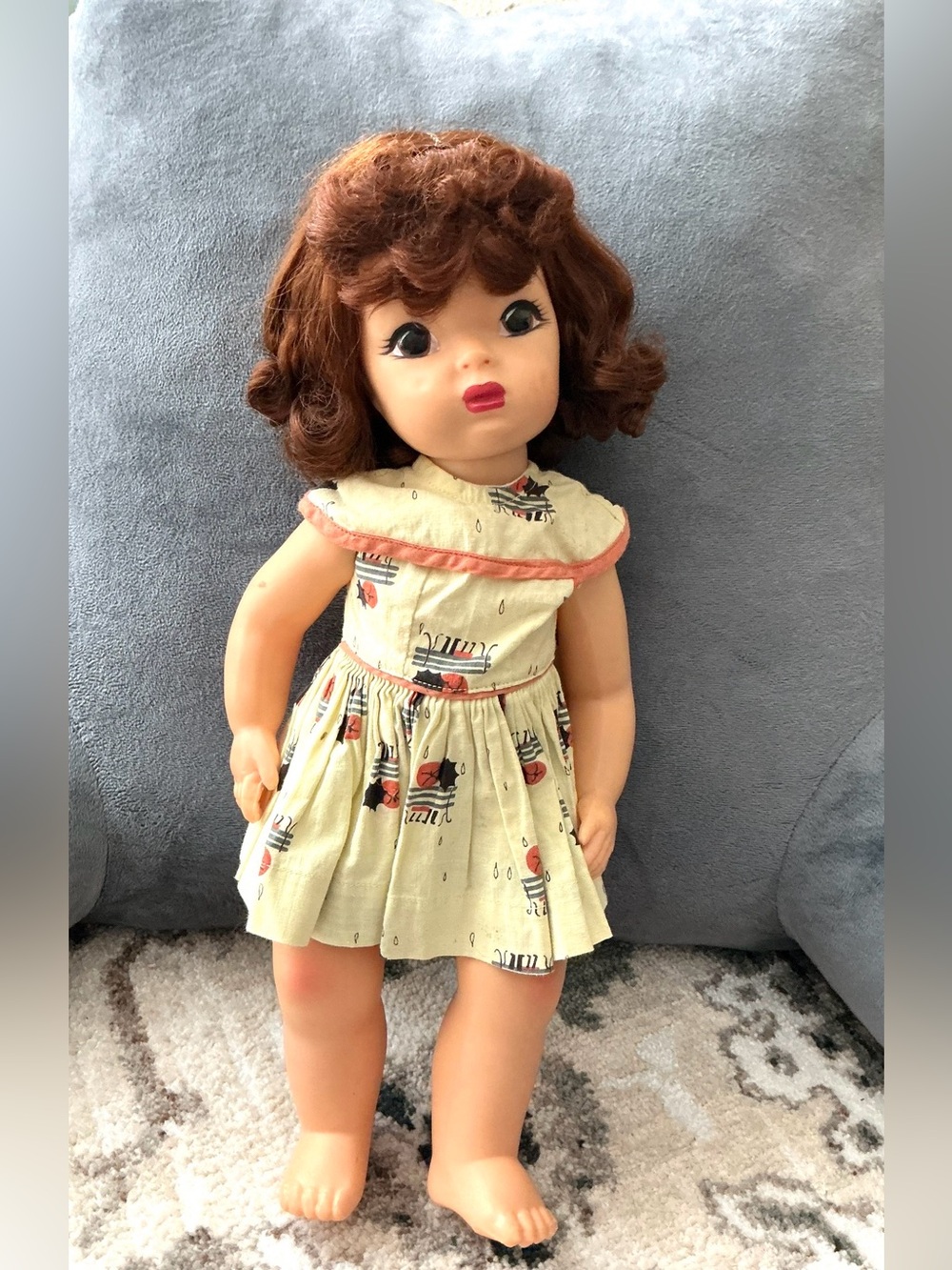 Vintage Terri Lee Collectible 16” Tall Reddish-Brown Hair Girl Doll